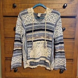 American Rag blue striped sweater size small